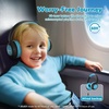 image:imageiClever BTH22 Kids Bluetooth Headphones 60H Play Time 7485 dBA Safe Volume Bluetooth 54 USB C Over Ear Kids Headphones Wireless with Mic AUX Cord for iPadTabletTravelSchool MagentaBlackBlue