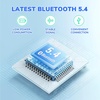 image:imageiClever BTH22 Kids Bluetooth Headphones 60H Play Time 7485 dBA Safe Volume Bluetooth 54 USB C Over Ear Kids Headphones Wireless with Mic AUX Cord for iPadTabletTravelSchool MagentaABlue