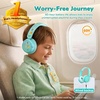 image:imageiClever BTH22 Kids Bluetooth Headphones 60H Play Time 7485 dBA Safe Volume Bluetooth 54 USB C Over Ear Kids Headphones Wireless with Mic AUX Cord for iPadTabletTravelSchool MagentaGreen