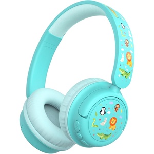image:imageiClever BTH22 Kids Bluetooth Headphones 60H Play Time 7485 dBA Safe Volume Bluetooth 54 USB C Over Ear Kids Headphones Wireless with Mic AUX Cord for iPadTabletTravelSchool MagentaGreen
